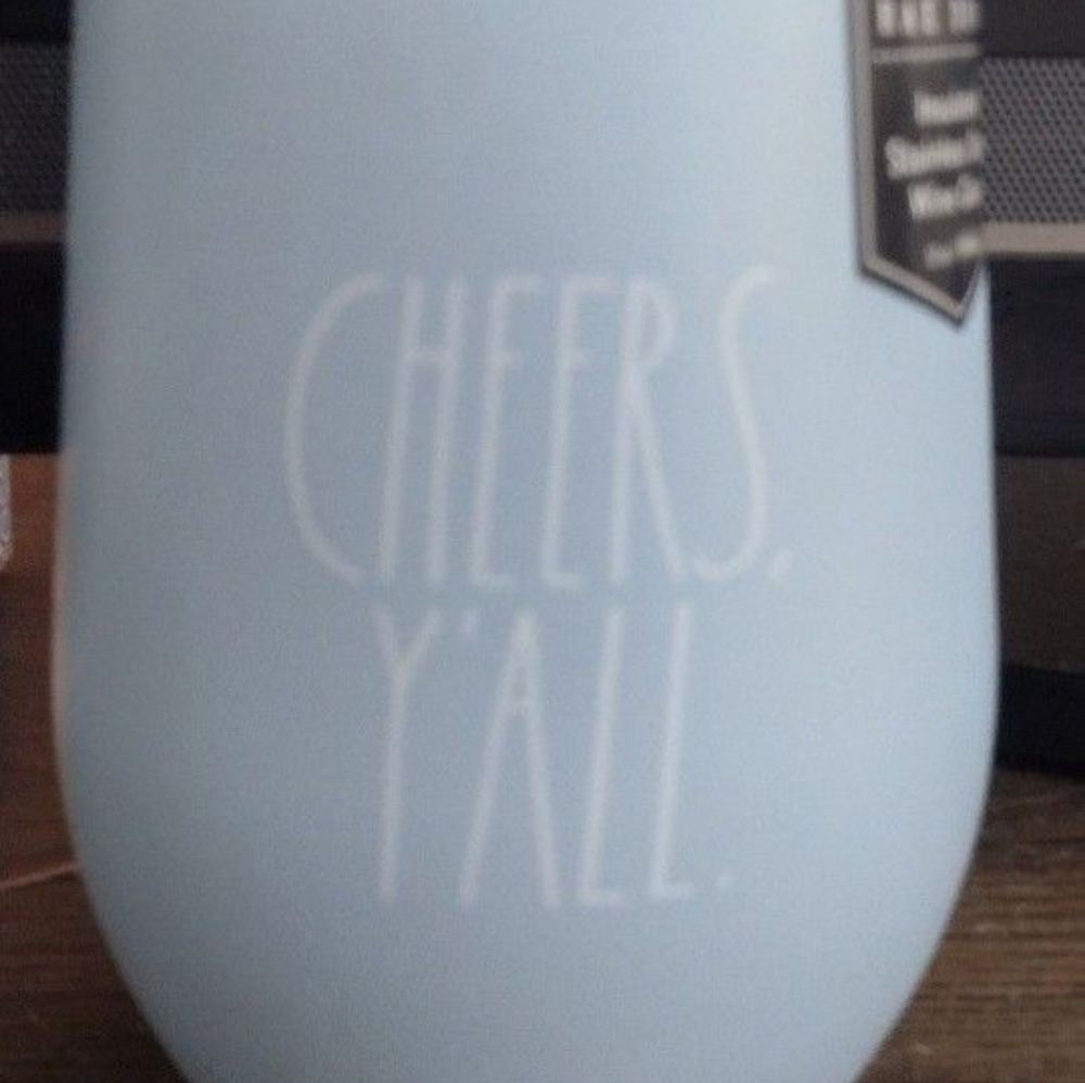 Rae Dunn Stemless (CHEERS YA'LL) Wine Glass